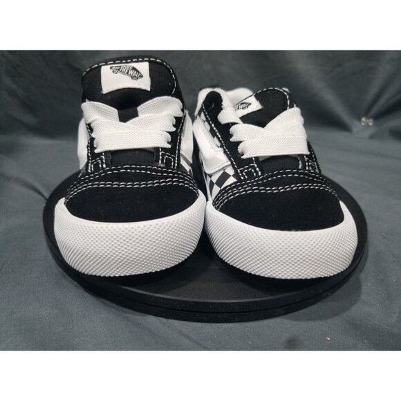 Vans Toddler Shoes Black & White Checkered Lace Old Skool Sneakers Size 6 - Picture 6 of 10